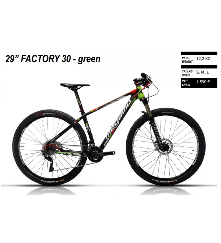 Bicicleta Megamo 29 FACTORY 30 Verde 2015